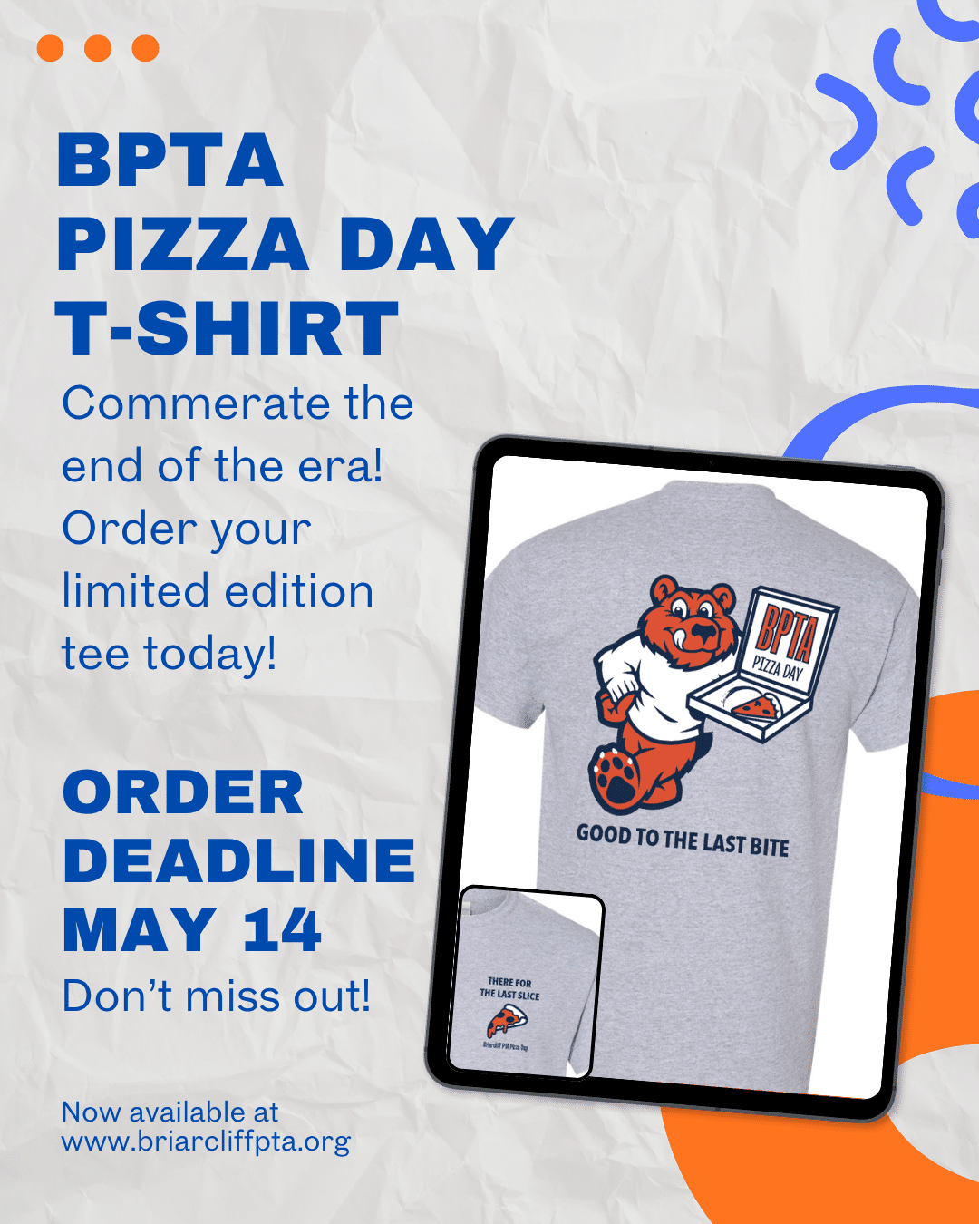 Pizza Day t-shirt Flyer