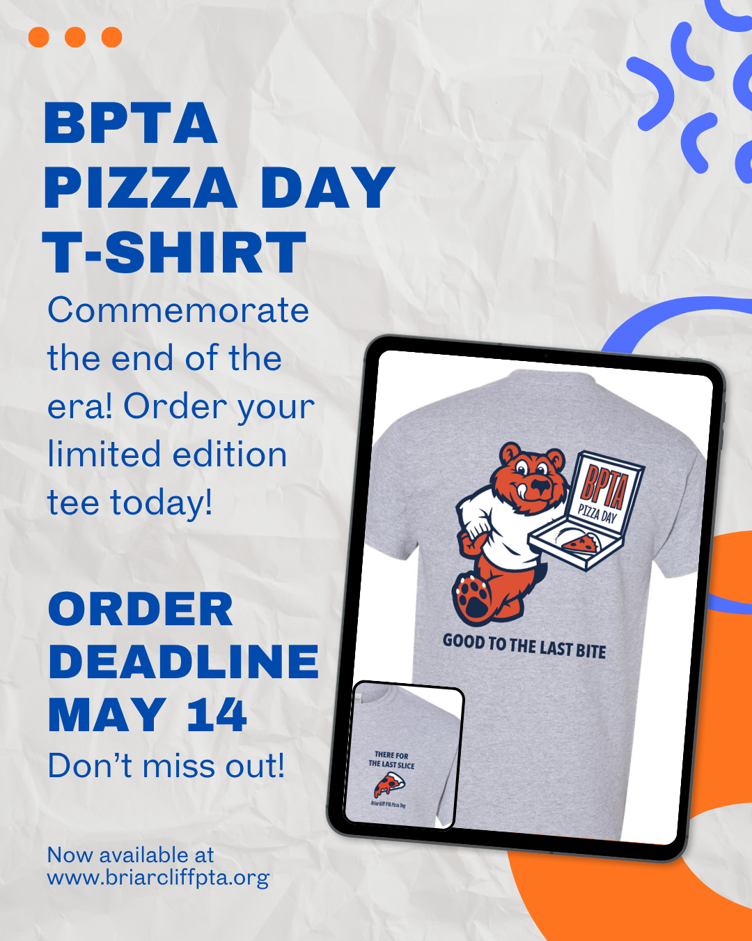 Pizza Day Tee Flyer